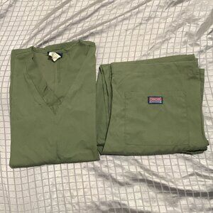 Cherokee Olive Green Scrub Set